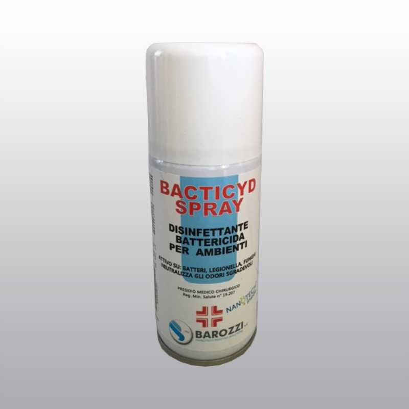 TECNOSHOP Spray disinfettante battericida per ambienti, superfici e arredi